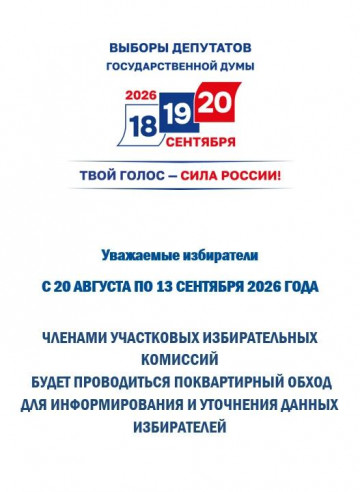 Выбор депутатов государственной думы