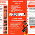 Памятки по пожарной безопасности